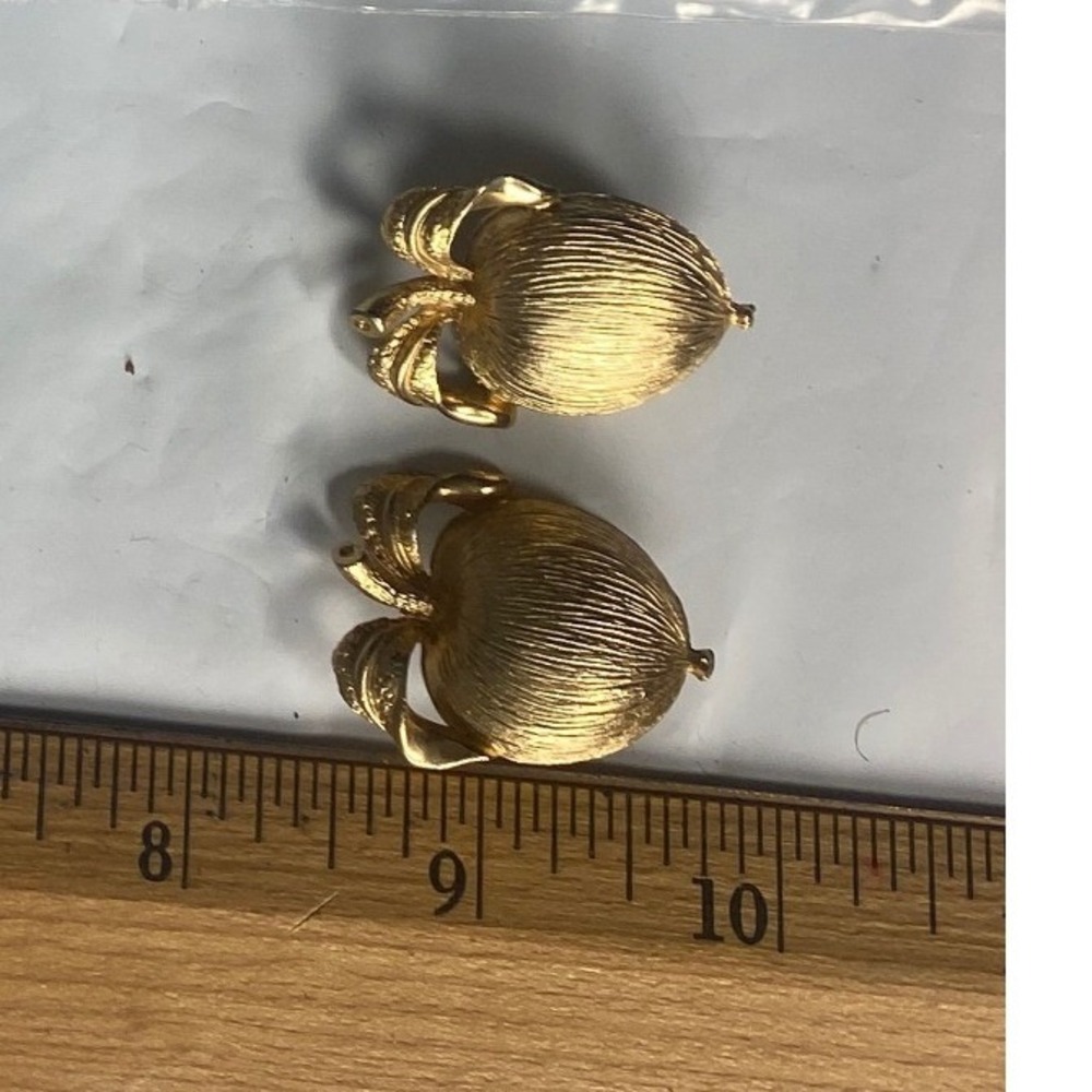 Gold Tone Acorn Dangle Earrings‎ Costume Jewelry Women's Accessories